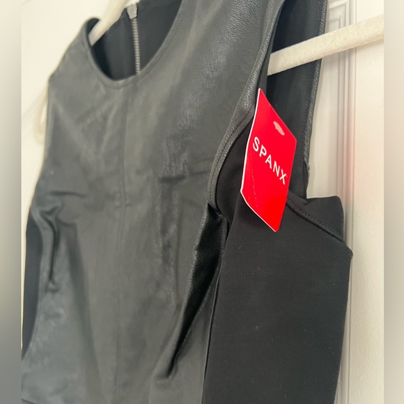 NWT SPANX Vegan Leather Dress - Picture 5 of 8